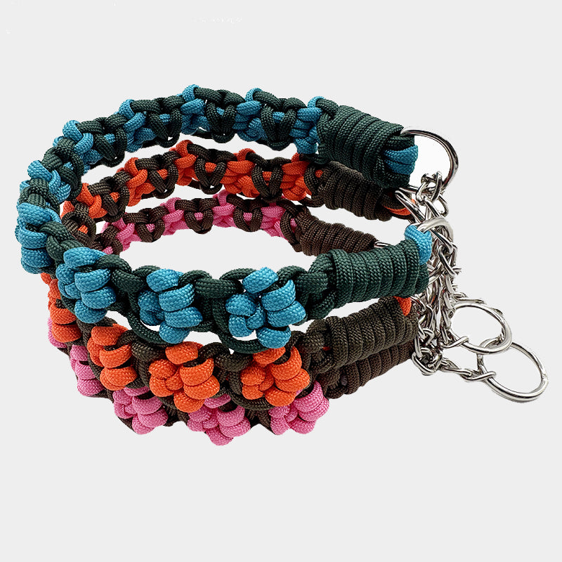 Handmade Paw Paracord Dog Collar