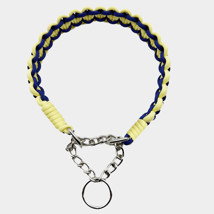 Handmade DIY Colorful Weaved Dog Collar