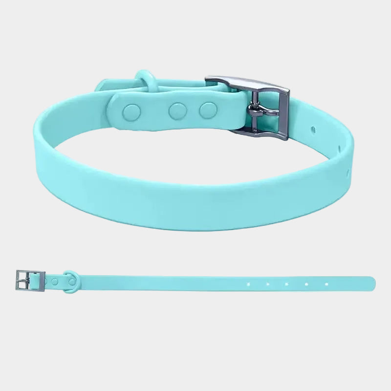 Non-toxic Waterproof Adjustable Dog Collar with Cute Silicone Letters