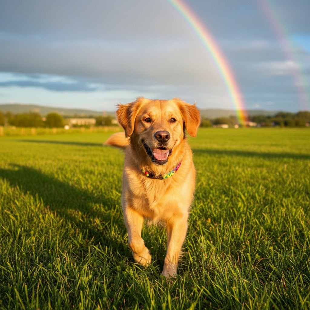 Rainbow Color Paracord Handmade DIY Pet Collar