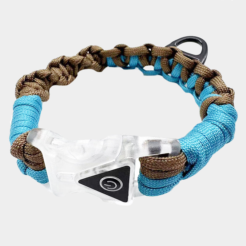 High Quality LED Handmade Woven Dog Collar